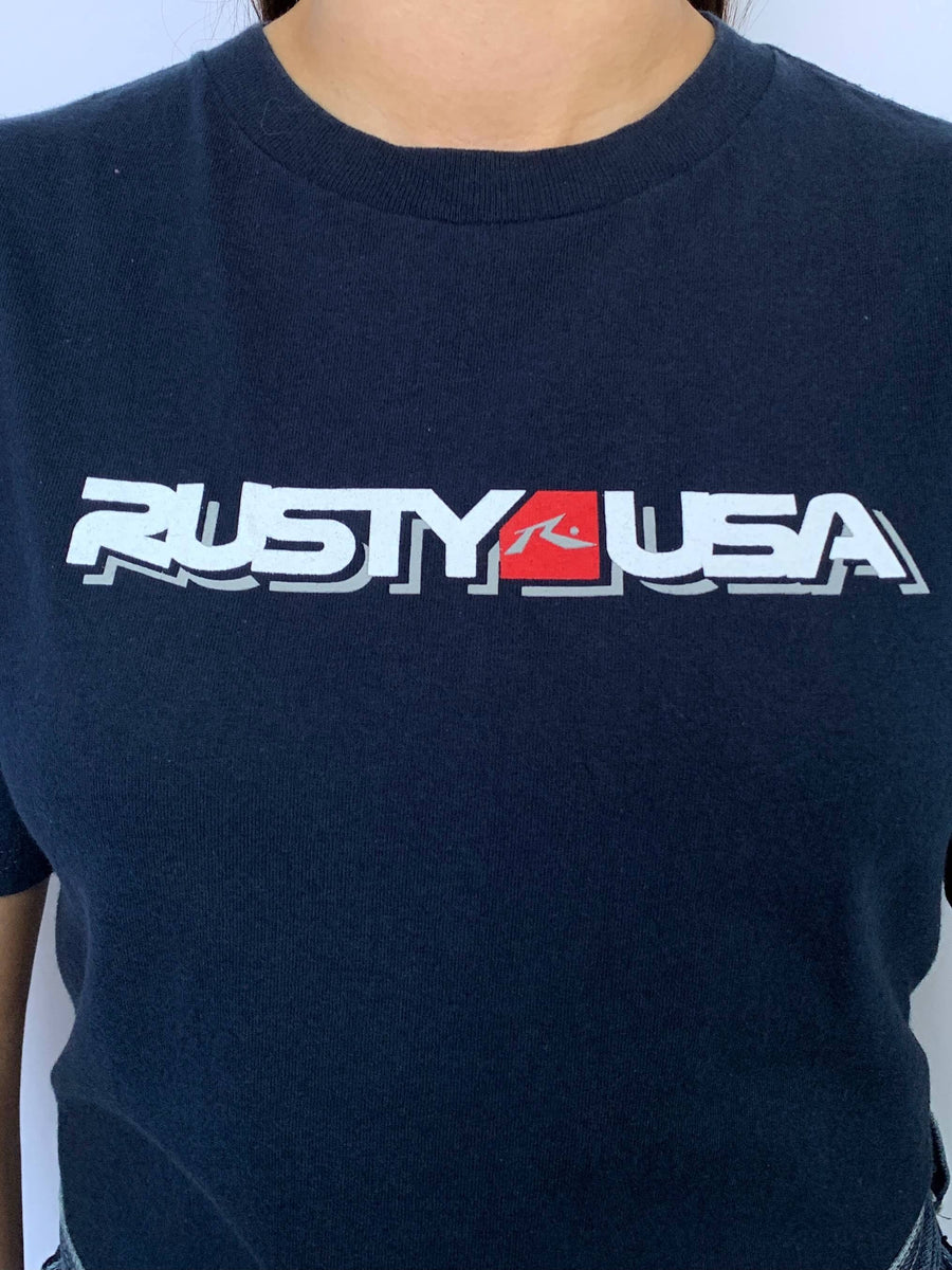 VINTAGE RUSTY USA FRONT HIT TEE - 6/8