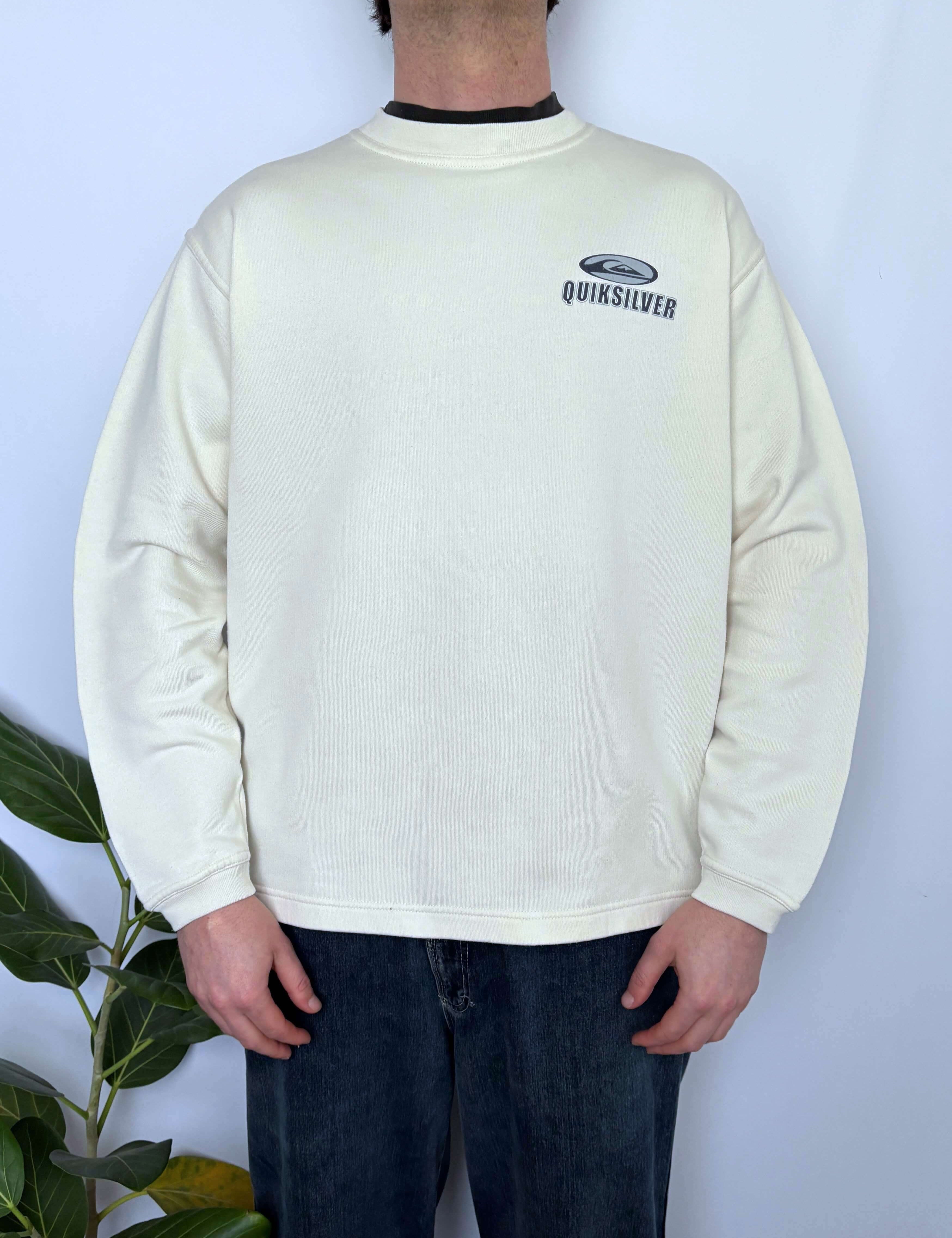 VINTAGE QUIKSILVER OMAR HASSAN SKATE CREWNECK - M
