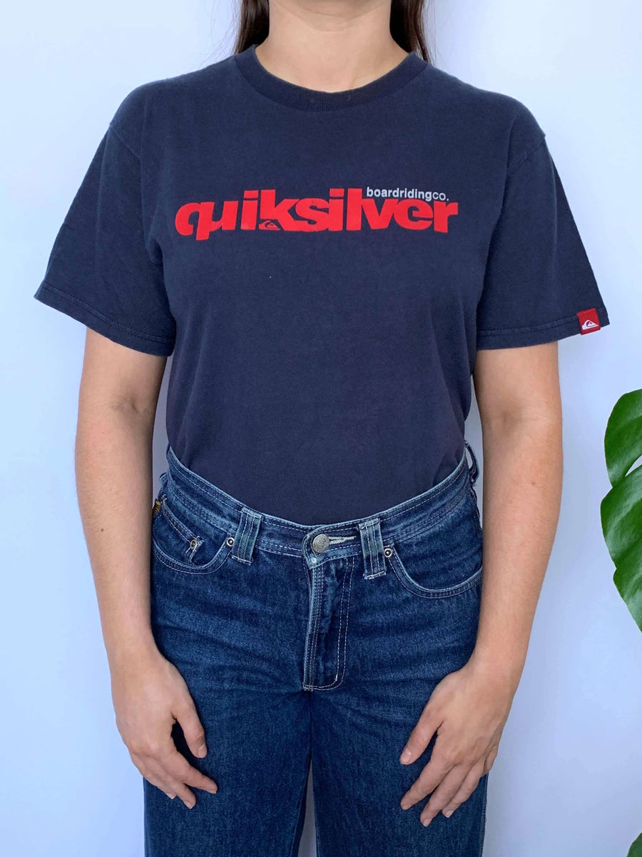 VINTAGE QUIKSILVER SPELLOUT TEE - 8