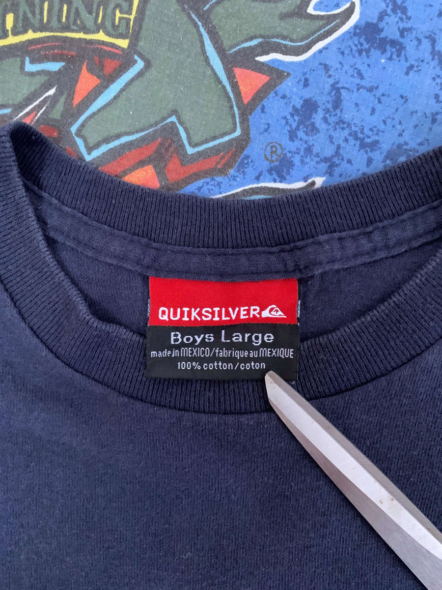 VINTAGE QUIKSILVER SPELLOUT TEE - 8