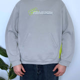 VINTAGE BILLABONG EMBROIDERED TRI-TONE HOODIE - M