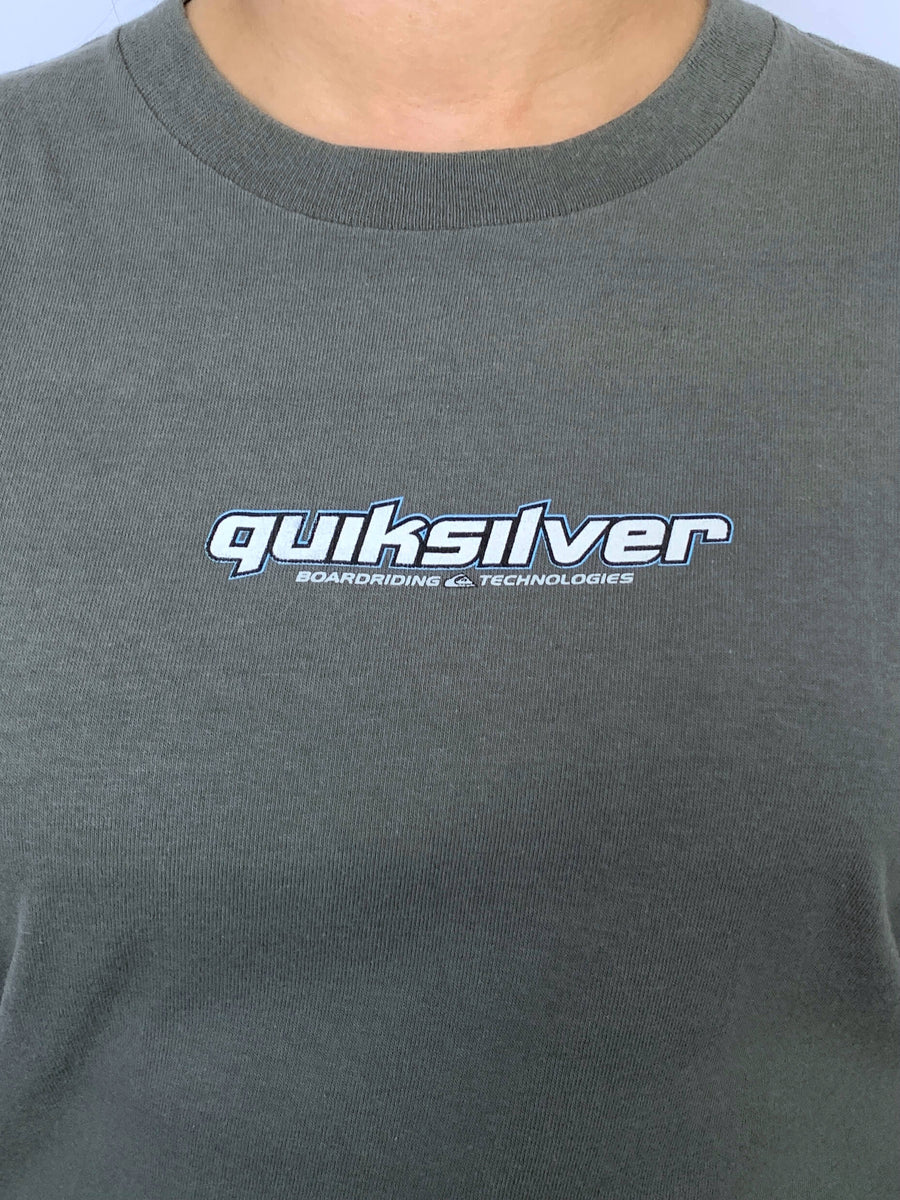 VINTAGE QUIKSILVER BOARDRIDING TECH GRAPHIC TEE - 8