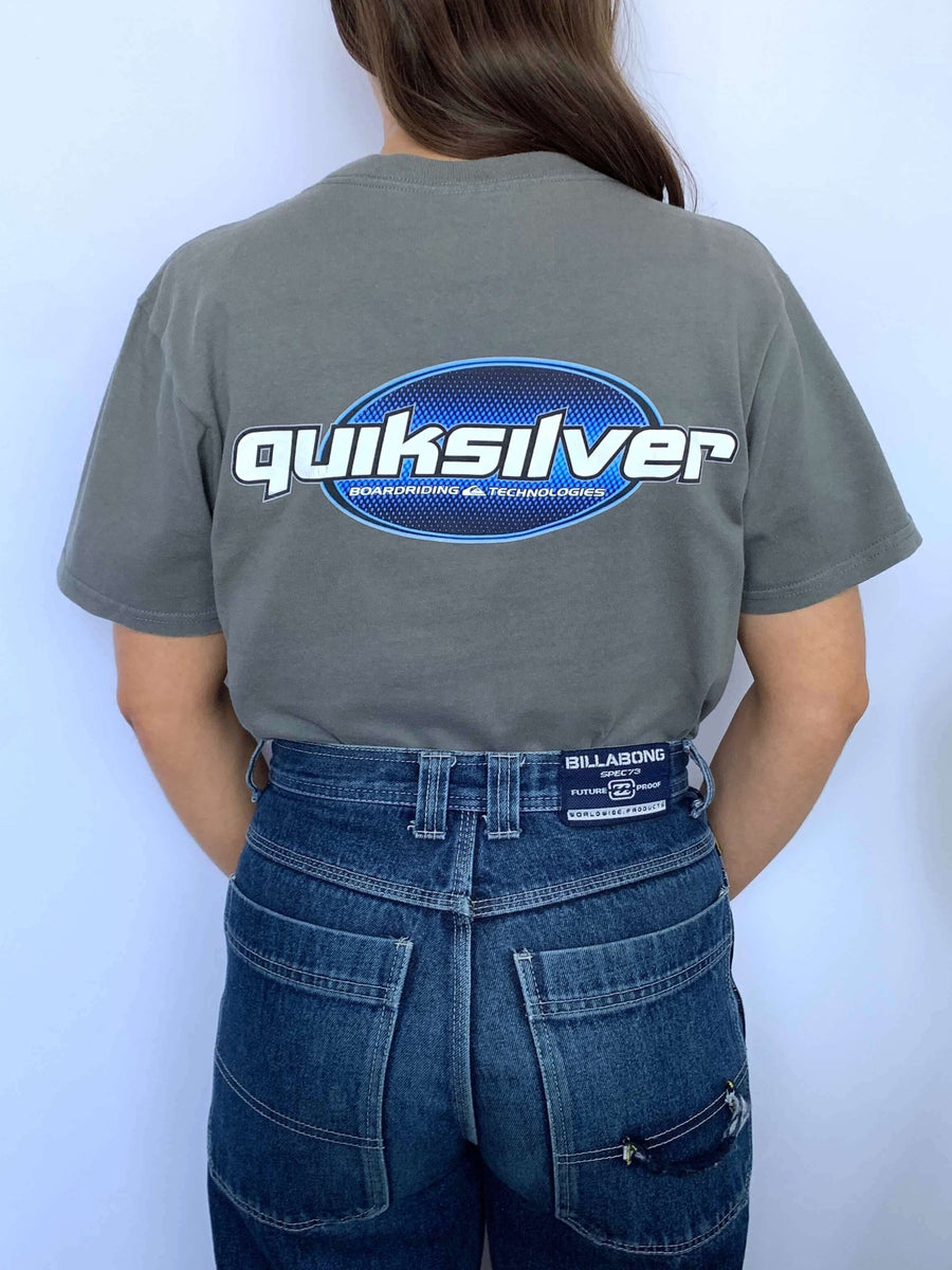 VINTAGE QUIKSILVER BOARDRIDING TECH GRAPHIC TEE - 8