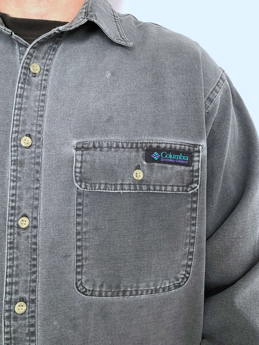 FADED VINTAGE COLUMBIA OVERSHIRT - M