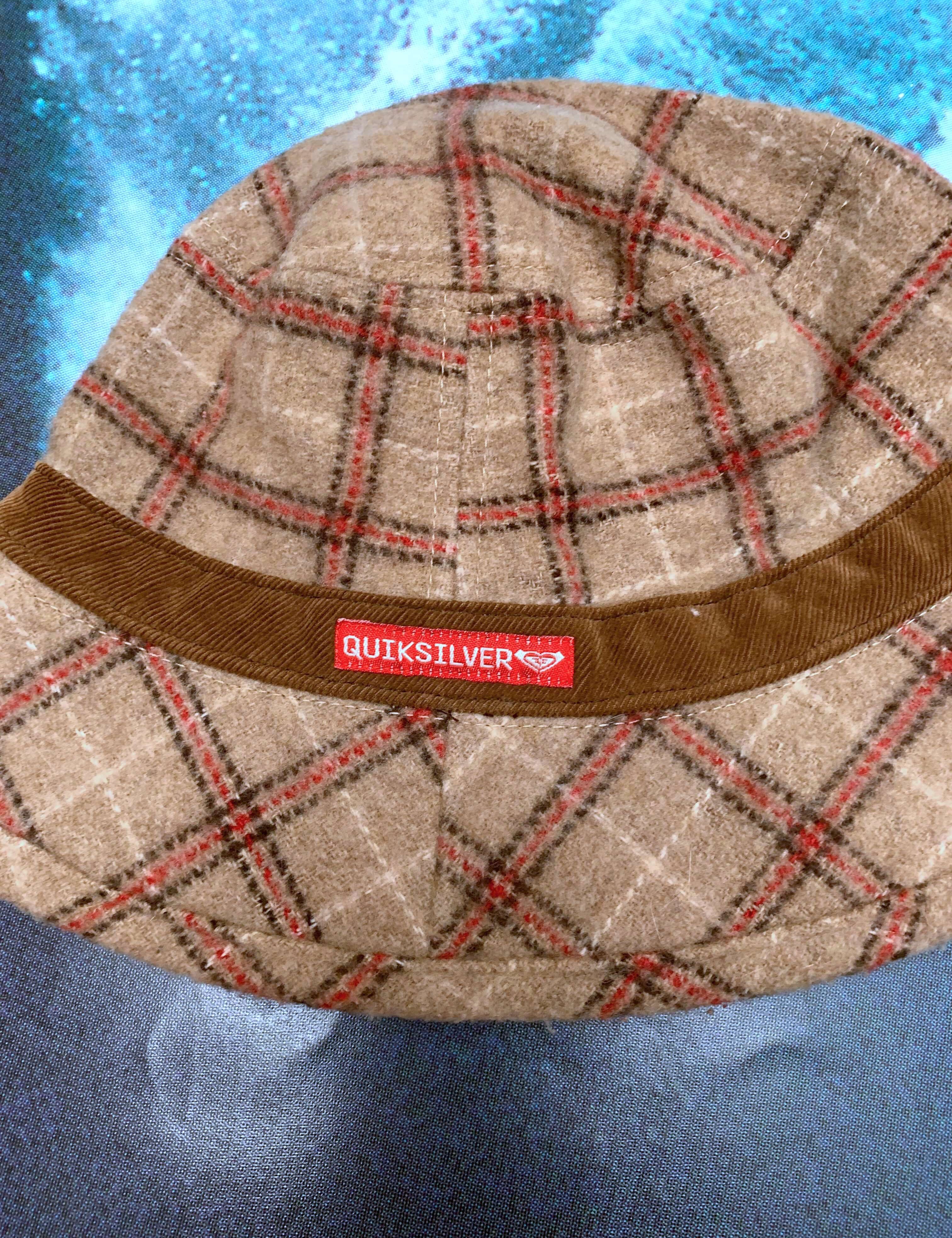 VINTAGE ROXY CHECK BUCKET HAT