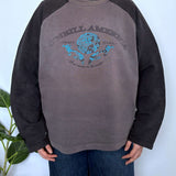 FADED VINTAGE O'NEILL TWO-TONE CREWNECK - S