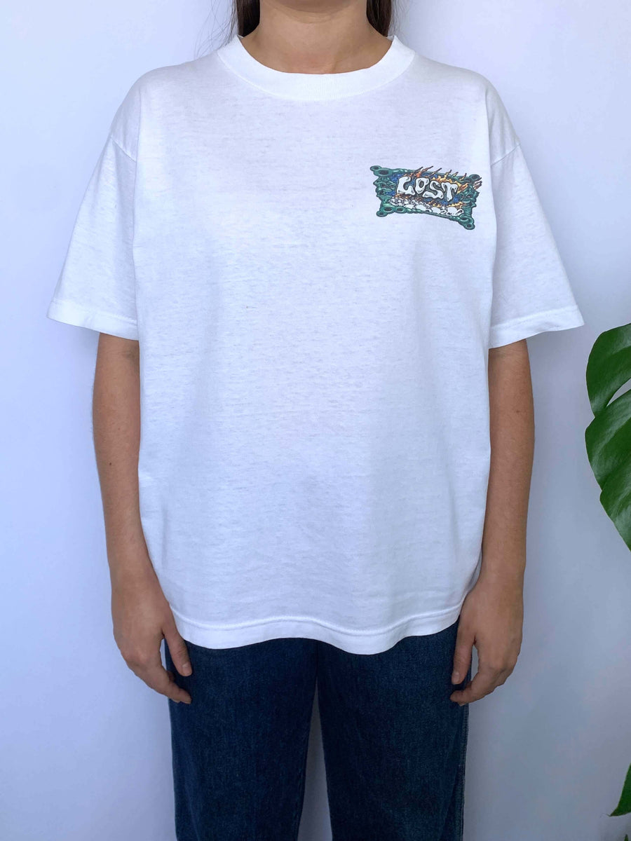 VINTAGE LOST ENTERPRISES SURFER GRAPHIC TEE - XS/S/8/10