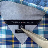 VINTAGE TOMMY CHECK BUTTON UP - XL