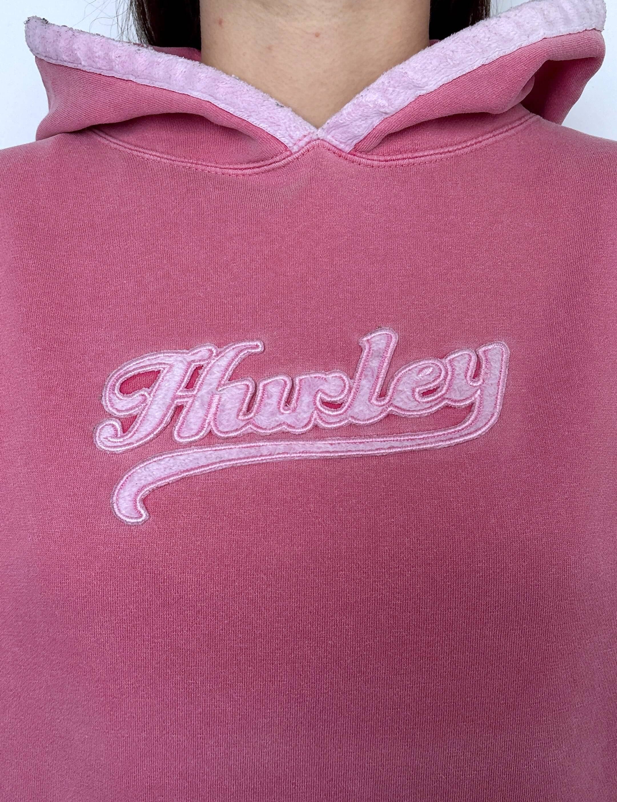 FADED VINTAGE HURLEY SPELLOUT HOODIE - 12