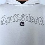 VINTAGE QUIKSILVER STITCHED SPELLOUT HOODIE - L
