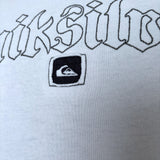 VINTAGE QUIKSILVER STITCHED SPELLOUT HOODIE - L