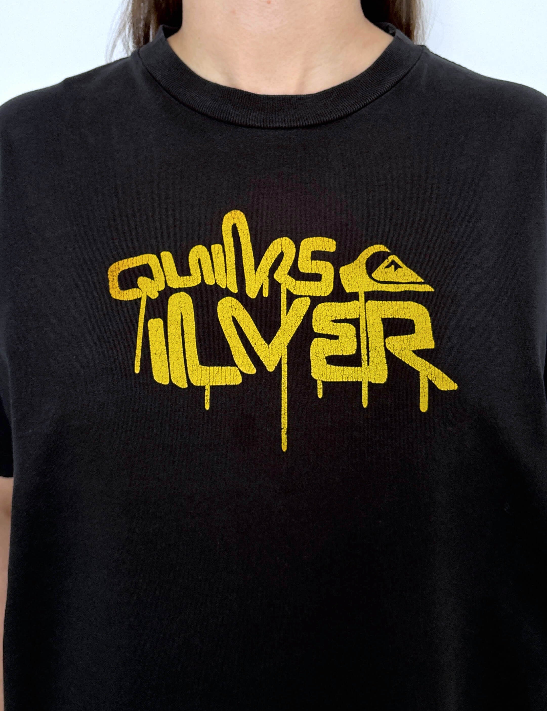 VINTAGE QUIKSILVER FRONT HIT TEE - M