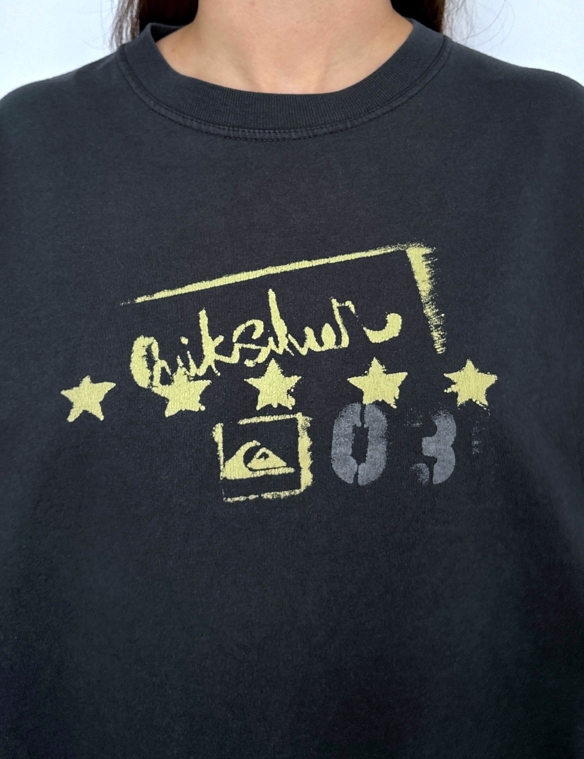 2003 QUIKSILVER FRONT HIT LONG SLEEVE TEE - M