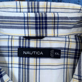 VINTAGE NAUTICA CHECK BUTTON UP - XXL