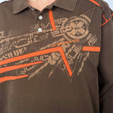 VINTAGE QUIKSILVER LONG SLEEVE POLO - M