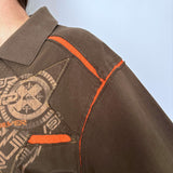 VINTAGE QUIKSILVER LONG SLEEVE POLO - M