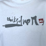 VINTAGE QUIKSILVER SCRIPT LONG SLEEVE TEE - S