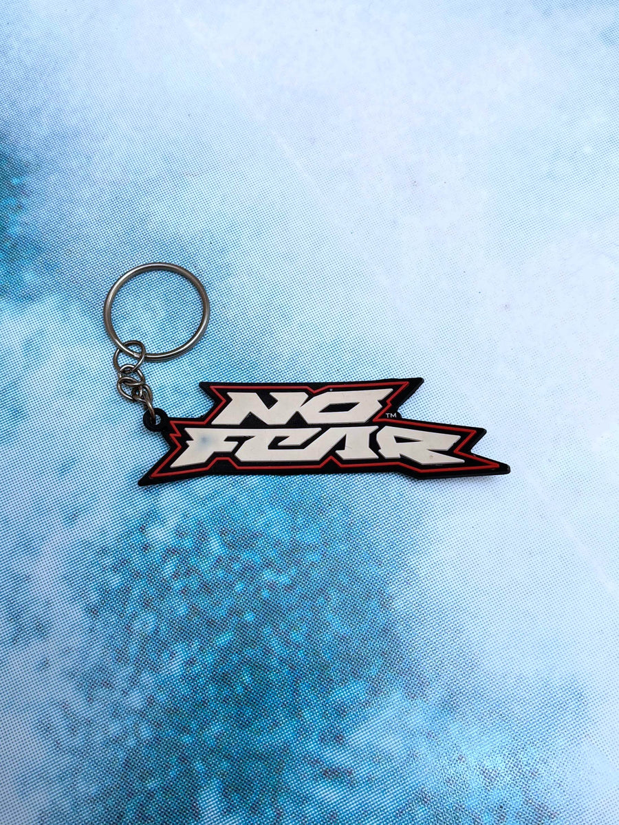 VINTAGE NO FEAR RUBBER KEYCHAIN