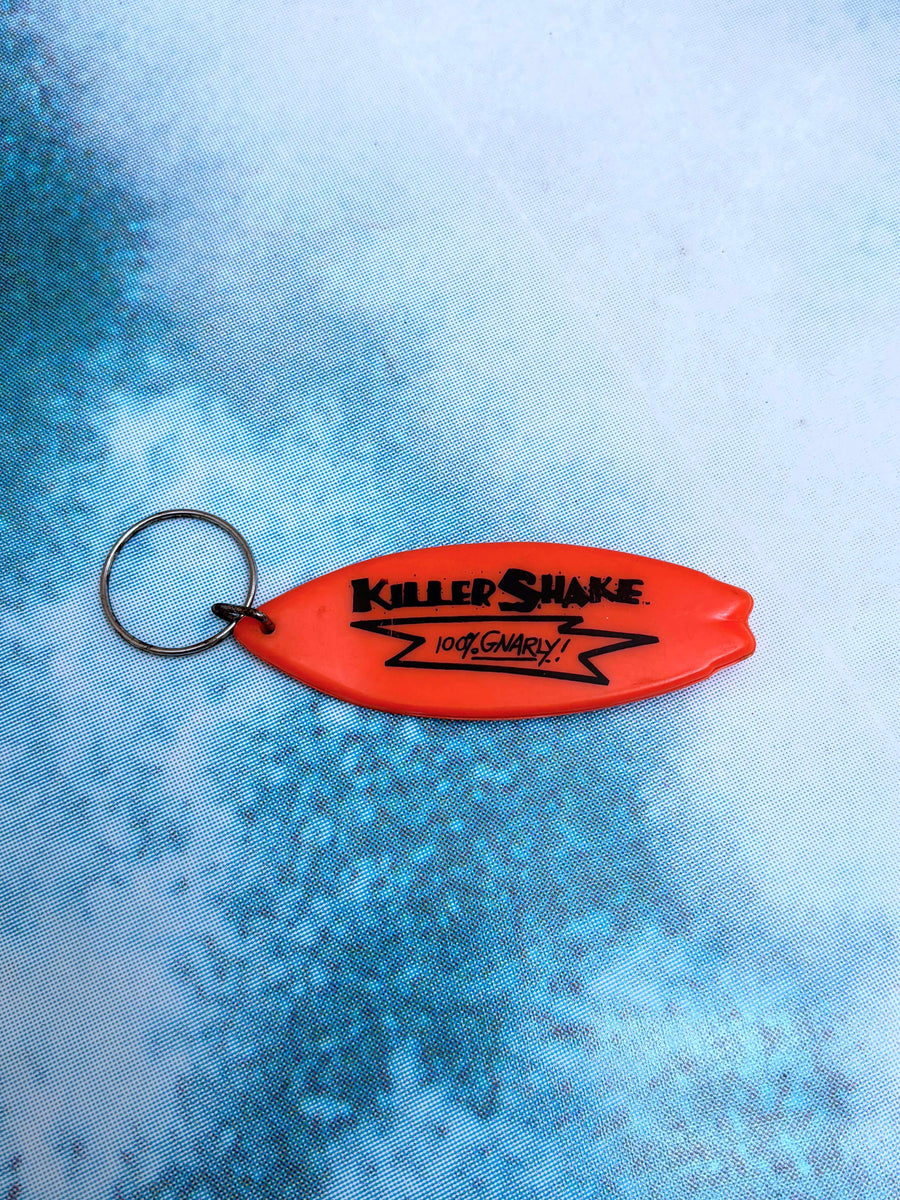 VINTAGE KILLER SHAKE SURFBOARD KEYCHAIN