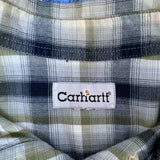 VINTAGE CARHARTT CHECK BUTTON UP - XL/XXL