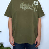 VINTAGE QUIKSILVER BIG SPELLOUT TEE - M