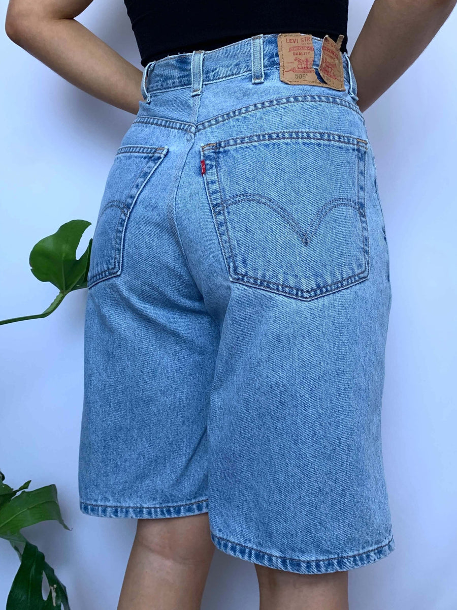 90S MID WASH LEVIS JORTS - W30/31