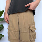 MOSSIMO DOUBLE KNEE CARGO SHORTS - W30/31