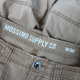 MOSSIMO DOUBLE KNEE CARGO SHORTS - W30/31