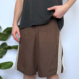 Y2K QUIKSILVER EMBROIDERED SIDE PANEL BOARDIES - 32/33"