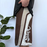 Y2K QUIKSILVER EMBROIDERED SIDE PANEL BOARDIES - 32/33"