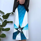 BAGGY Y2K QUIKSILVER STAR BOARDIES - 35"