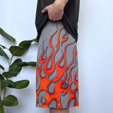RARE Y2K BILLABONG FLAME BOARDIES - 35/36"