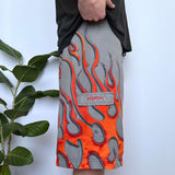 RARE Y2K BILLABONG FLAME BOARDIES - 35/36"