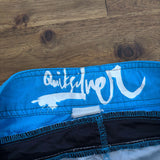 Y2K QUIKSILVER EMBROIDERED SIDE PANEL BOARDIES - 32/33"
