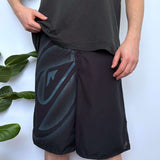 BAGGY Y2K QUIKSILVER HUGE LOGO BOARDIES - M