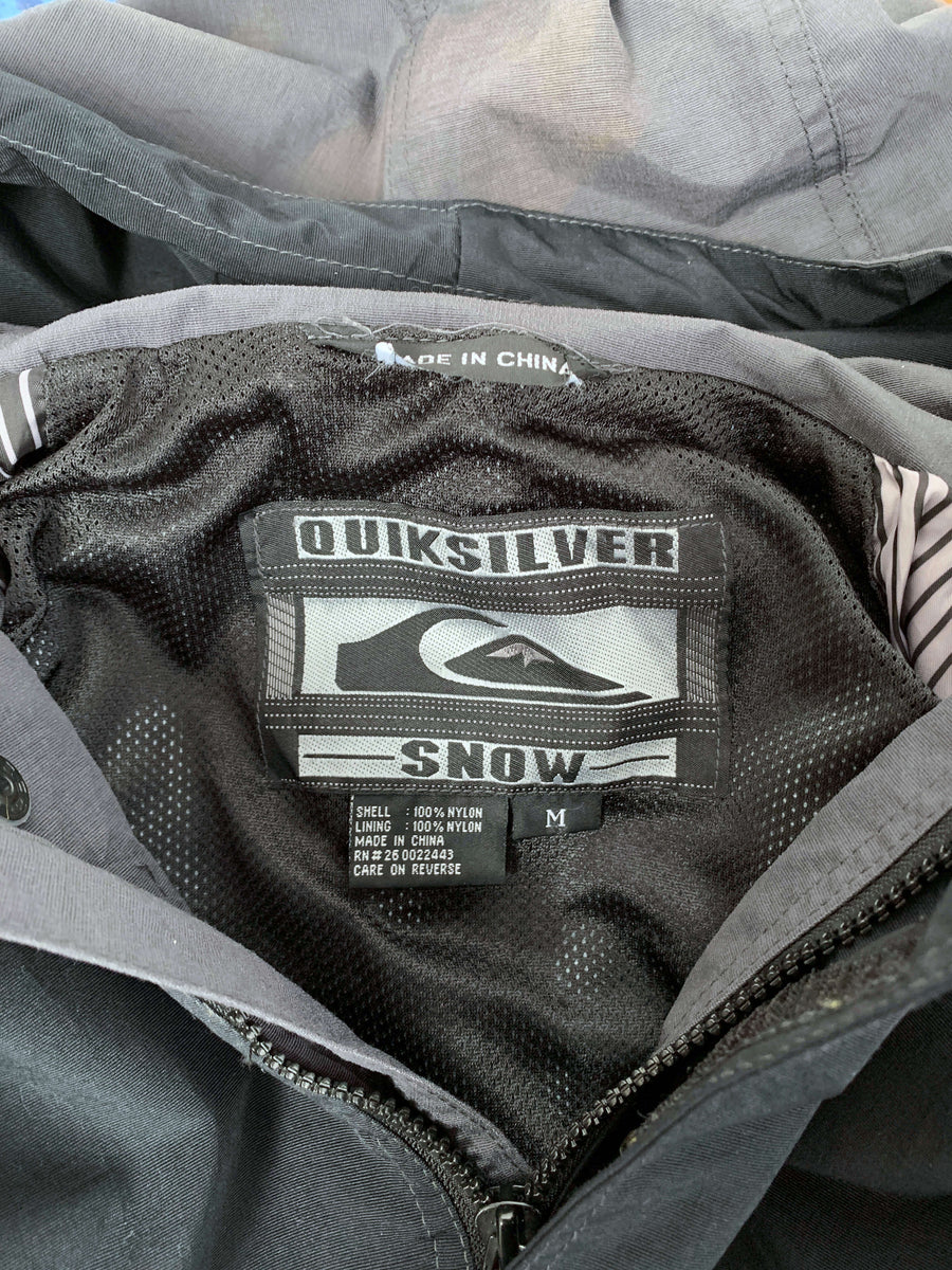 90S QUIKSILVER EMBROIDERED LOGO SNOW JACKET - L