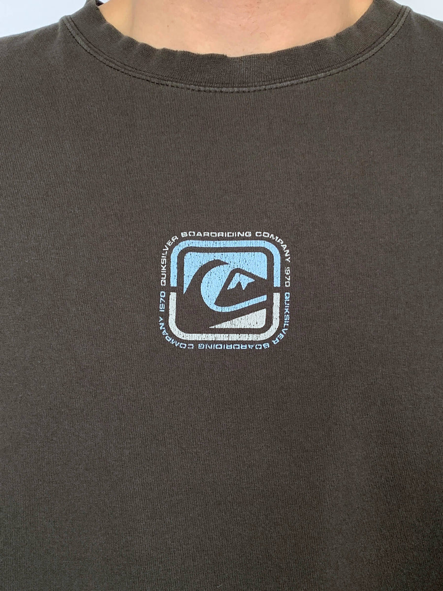 FADED VINTAGE QUIKSILVER GRAPHIC TEE - L