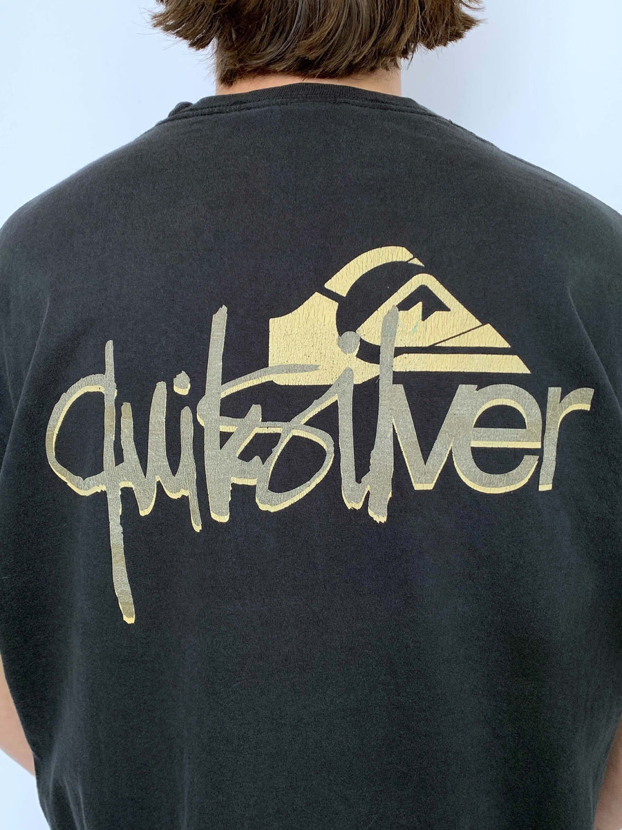 VINTAGE QUIKSILVER GRAPHIC TEE - L