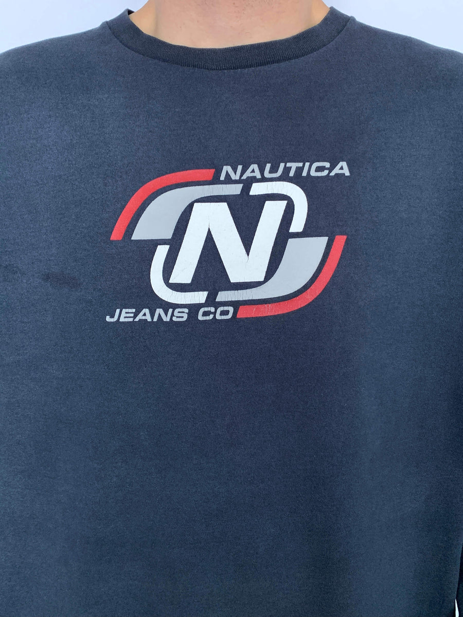 FADED VINTAGE NAUTICA LONG SLEEVE TEE - M/L