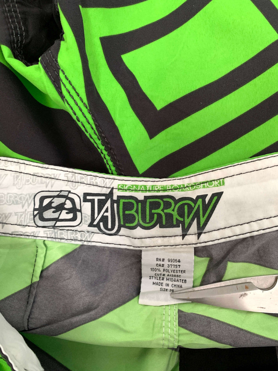 Y2K BILLABONG TAJ BURROW SIGNATURE BOARDIES - W35/36