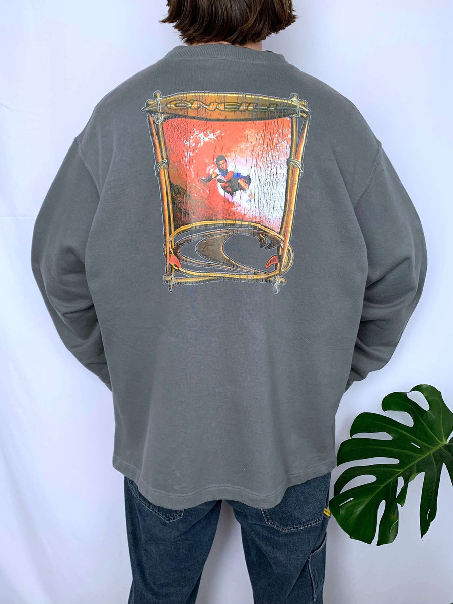 BAGGY 90S O'NEILL SURFER GRAPHIC CREWNECK - XL