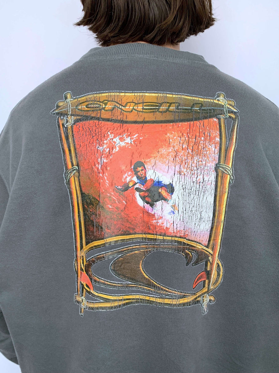 BAGGY 90S O'NEILL SURFER GRAPHIC CREWNECK - XL