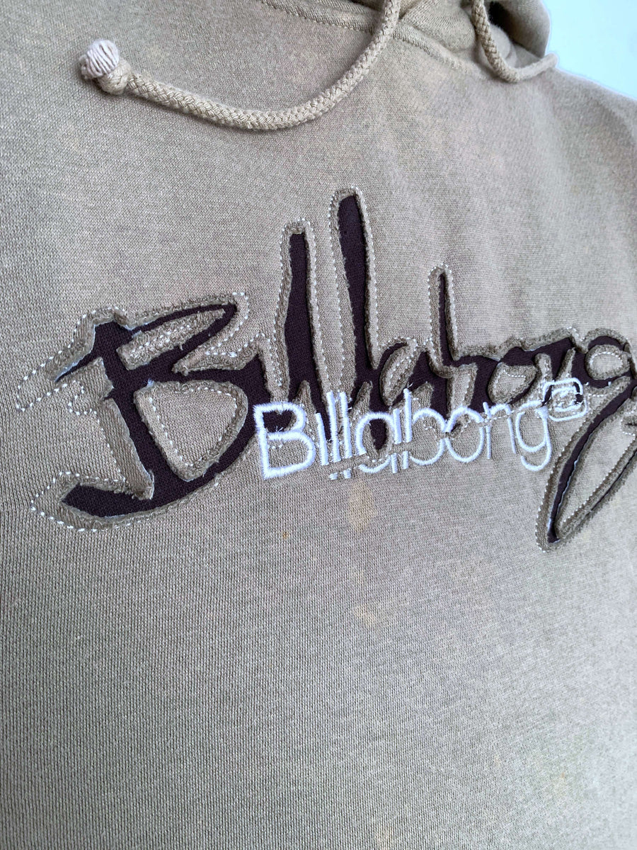 COMFY VINTAGE BILLABONG SPELLOUT HOODIE - L