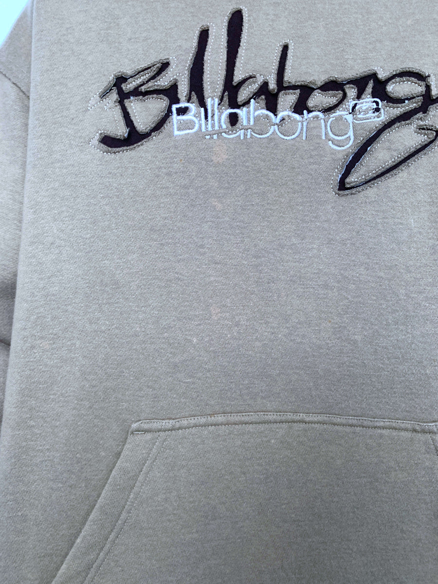 COMFY VINTAGE BILLABONG SPELLOUT HOODIE - L