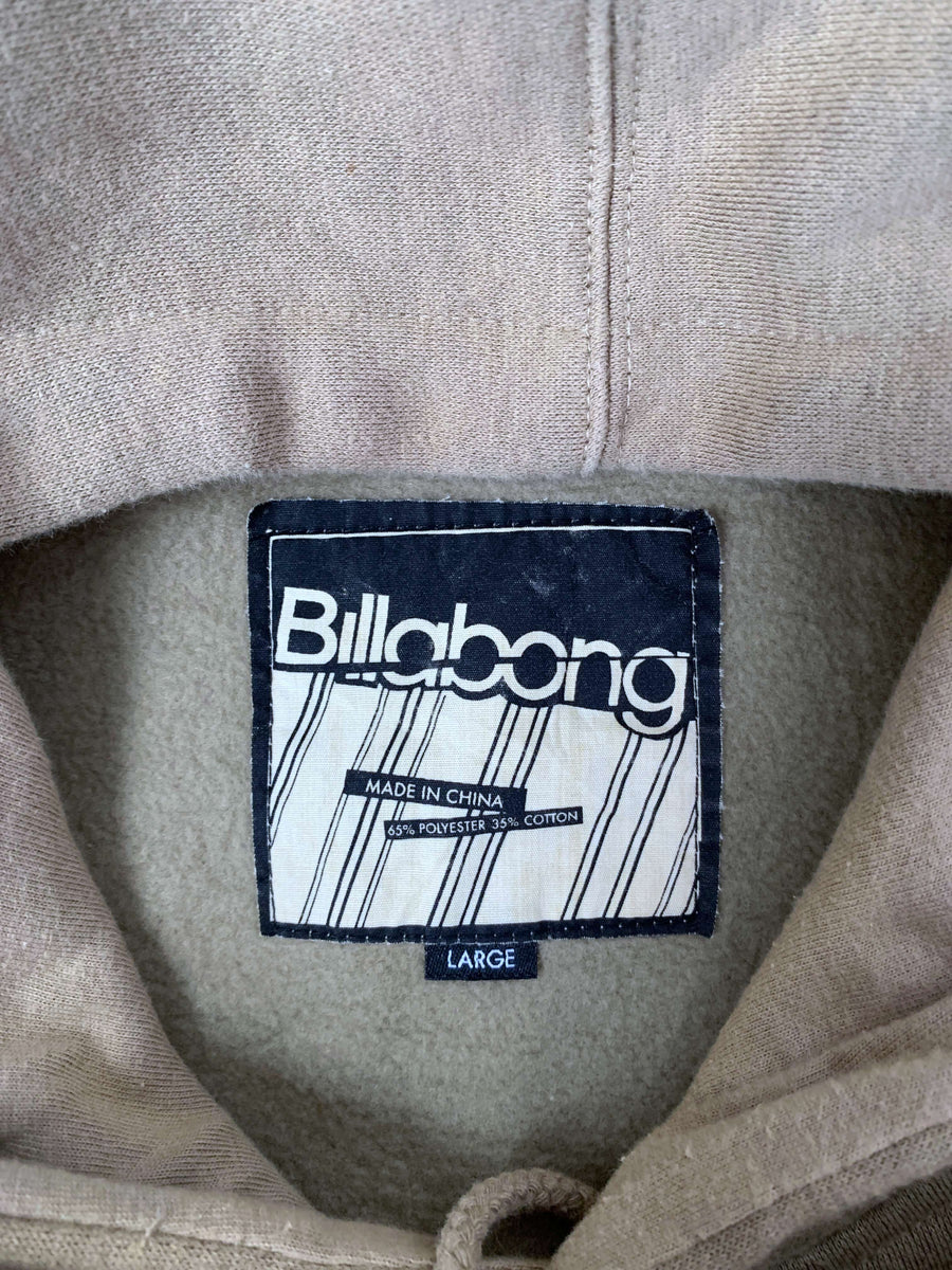 COMFY VINTAGE BILLABONG SPELLOUT HOODIE - L