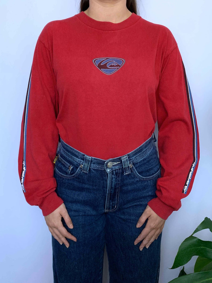 FADED VINTAGE QUIKSILVER LONG SLEEVE TEE - 10