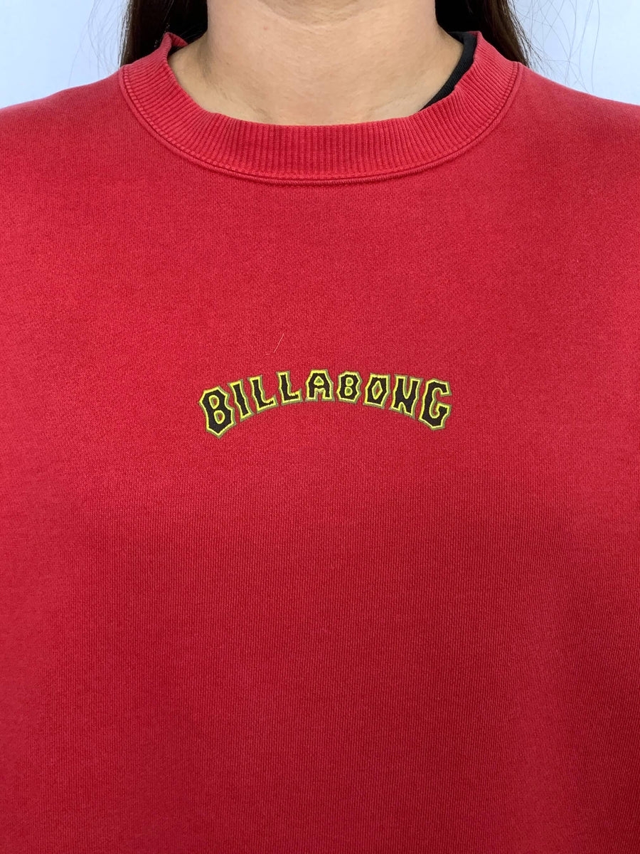 VINTAGE BILLABONG BIG SPELLOUT CREWNECK - M