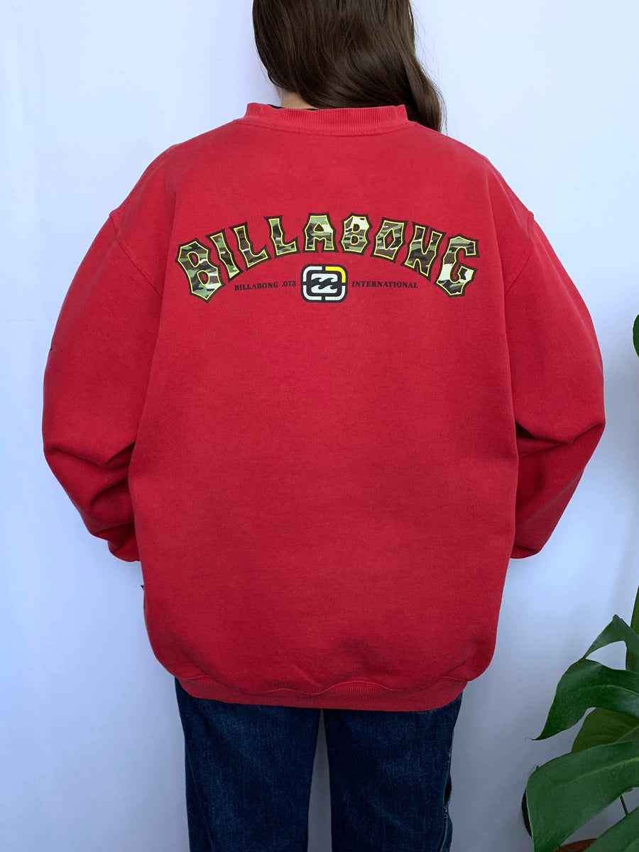 VINTAGE BILLABONG BIG SPELLOUT CREWNECK - M