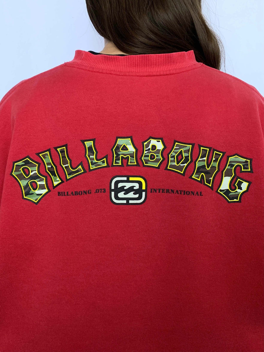 VINTAGE BILLABONG BIG SPELLOUT CREWNECK - M