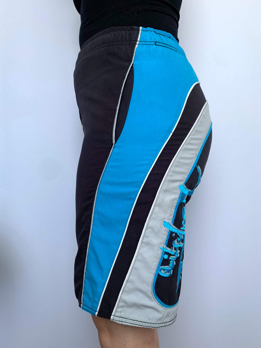 Y2K QUIKSILVER EMBROIDERED BOARDIES - W28/29